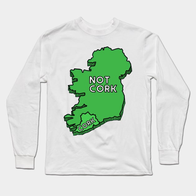 Cork/Not Cork - Rebel County Long Sleeve T-Shirt by feck!